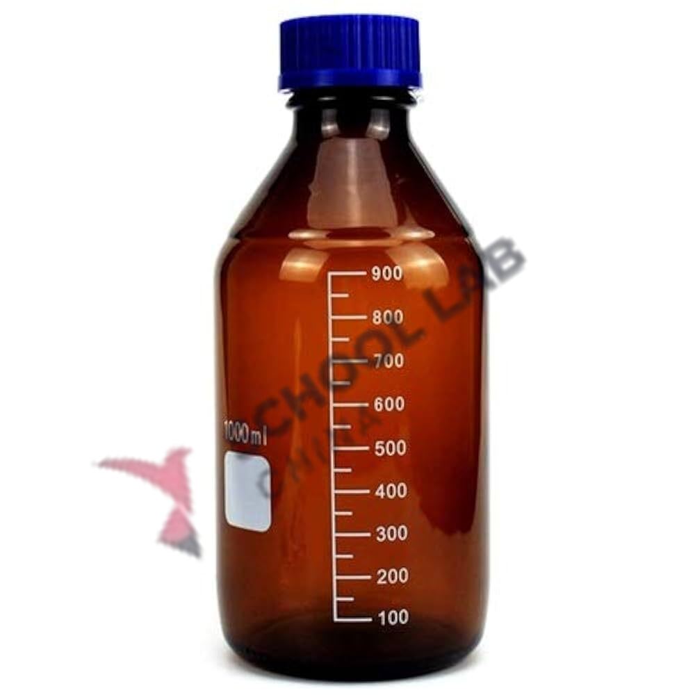 Screw Top Reagent Bottle - Amber/Blue Cap - 1000ml